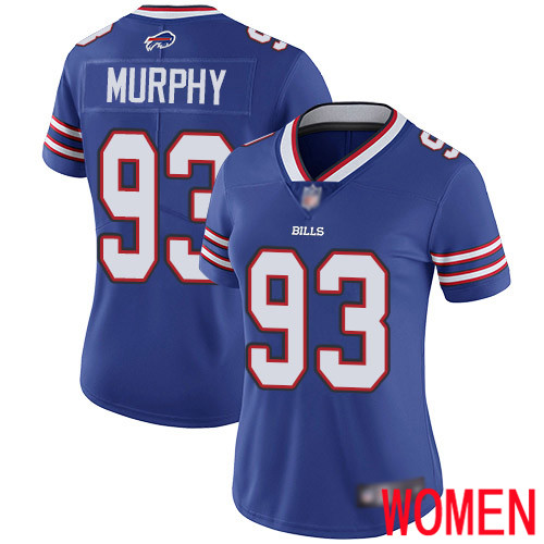 Women Buffalo Bills #93 Trent Murphy Royal Blue Team Color Vapor Untouchable Limited Player NFL Jersey->women nfl jersey->Women Jersey